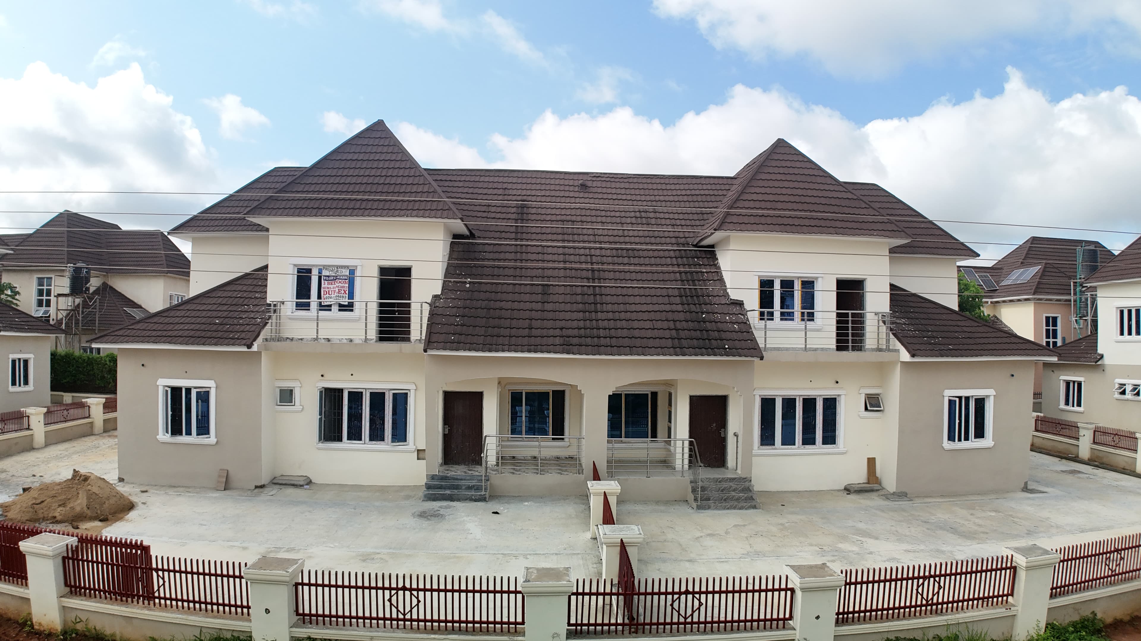 Finished 3-bedroom semi-detached duplex with penthouse at River Park Estate
